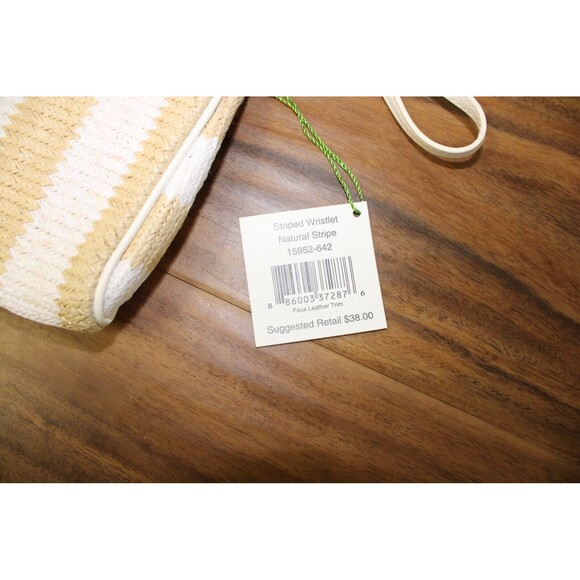 Vera Bradley Striped Wristlet - Natural Stripe New‎ - Picture 5 of 7